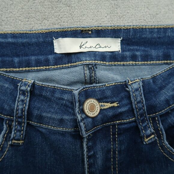 KanCan Jeans Junior's Size 9/28 Blue Mid-Rise Skinny Denim 29" Inseam Stretch - Picture 10 of 16